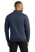 Port & Company PC78Q Mens Core Fleece 1/4 Zip Sweatshirt Navy Blue Model Back