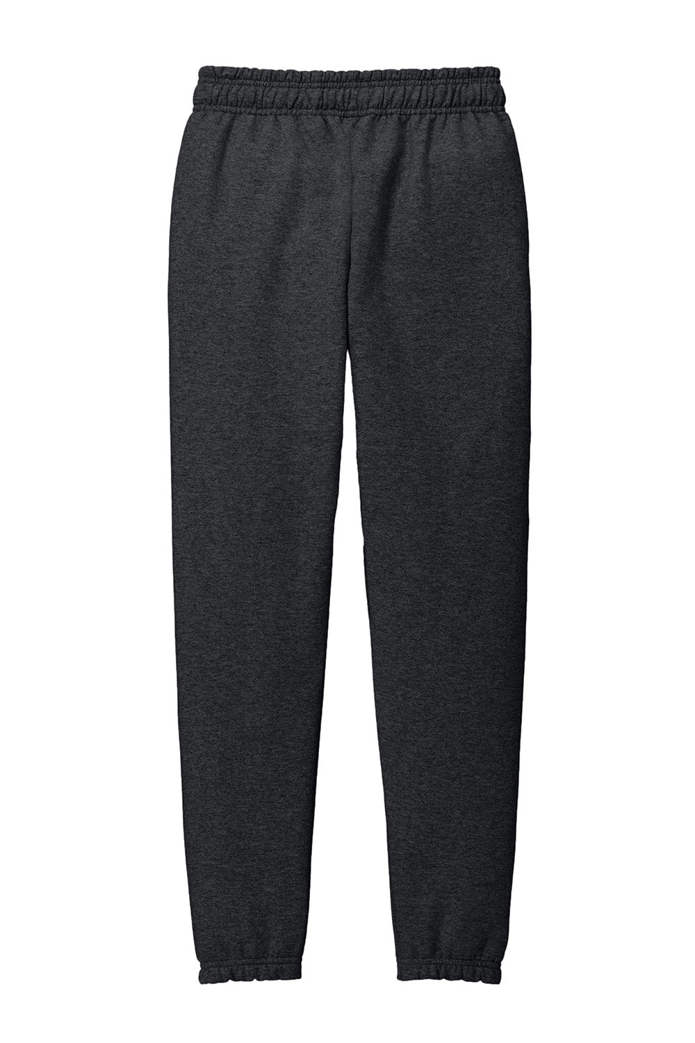 Port & Company PC78SP Mens Core Fleece Sweatpants w/ Pockets Heather Dark Grey Flat Back