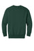 Port & Company PC78YPKT Youth Core Fleece Crewneck Sweatshirt w/ Pouch Pocket Dark Green Flat Back