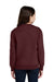 Port & Company PC78YPKT Youth Core Fleece Crewneck Sweatshirt w/ Pouch Pocket Maroon Model Back