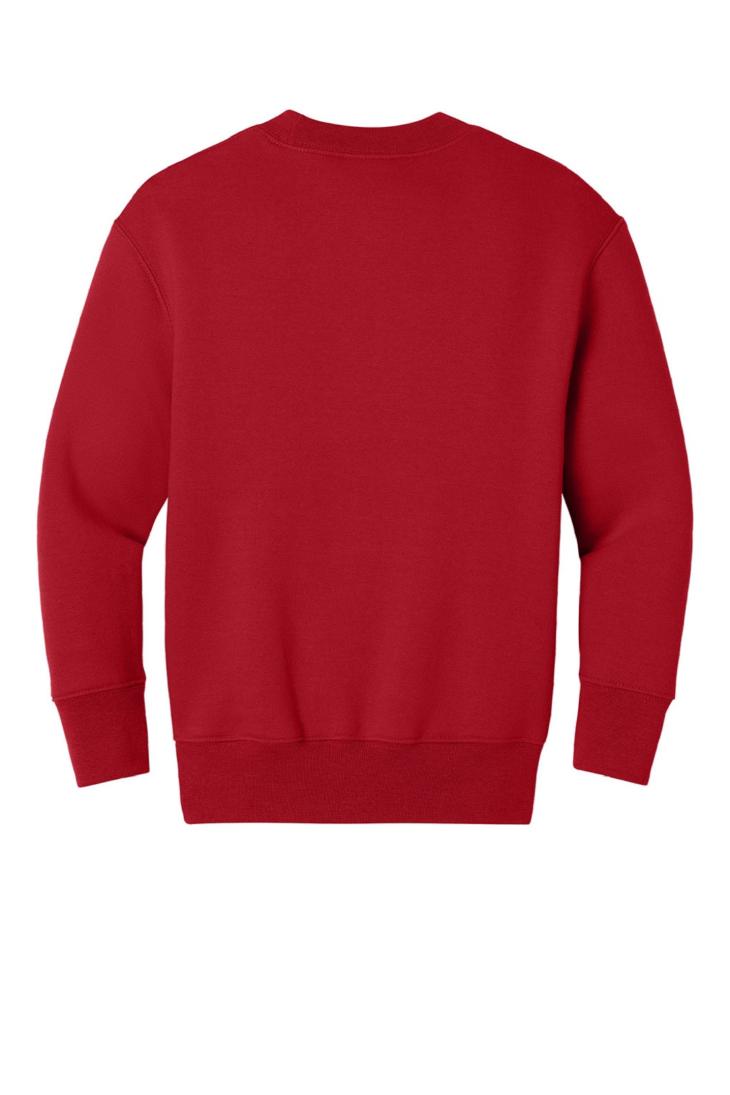 Port & Company PC78YPKT Youth Core Fleece Crewneck Sweatshirt w/ Pouch Pocket Red Flat Back