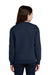 Port & Company PC78YPKT Youth Core Fleece Crewneck Sweatshirt w/ Pouch Pocket True Navy Blue Model Back