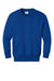Port & Company PC78YPKT Youth Core Fleece Crewneck Sweatshirt w/ Pouch Pocket True Royal Blue Flat Front