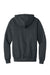 Port & Company PC78ZH Mens Core Pill Resistant Fleece Full Zip Hooded Sweatshirt Hoodie w/ Pockets Heather Dark Grey Flat Back
