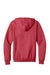 Port & Company PC78ZH Mens Core Pill Resistant Fleece Full Zip Hooded Sweatshirt Hoodie w/ Pockets Heather Red Flat Back