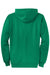 Port & Company PC78ZH Mens Core Pill Resistant Fleece Full Zip Hooded Sweatshirt Hoodie w/ Pockets Kelly Green Flat Back
