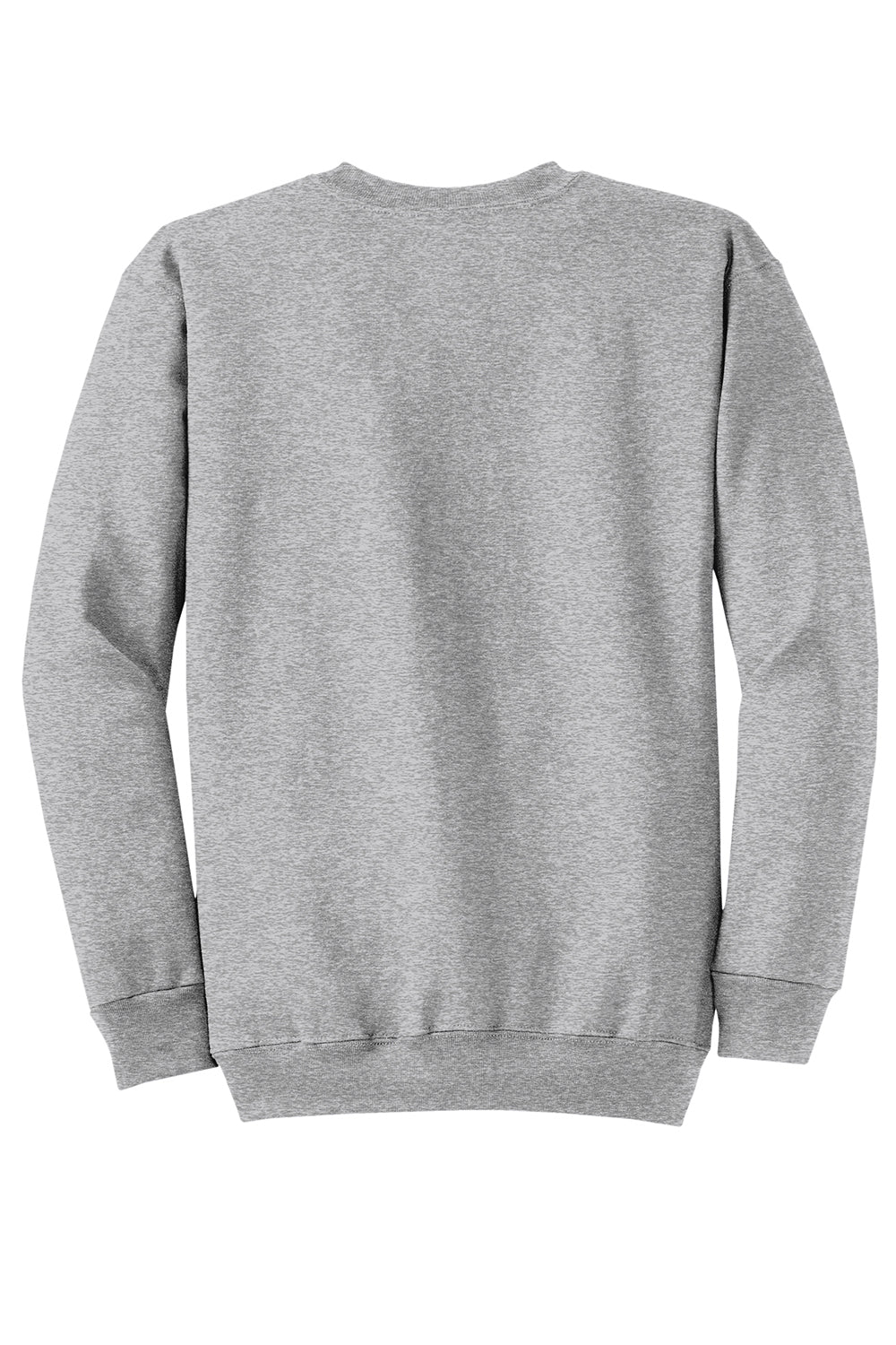 Port & Company PC78 Mens Core Pill Resistant Fleece Crewneck Sweatshirt Heather Grey Flat Back