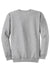 Port & Company PC78 Mens Core Pill Resistant Fleece Crewneck Sweatshirt Heather Grey Flat Back