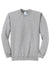 Port & Company PC78 Mens Core Pill Resistant Fleece Crewneck Sweatshirt Heather Grey Flat Front