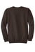 Port & Company PC78 Mens Core Pill Resistant Fleece Crewneck Sweatshirt Dark Chocolate Brown Flat Back