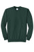 Port & Company PC78 Mens Core Pill Resistant Fleece Crewneck Sweatshirt Dark Green Flat Front