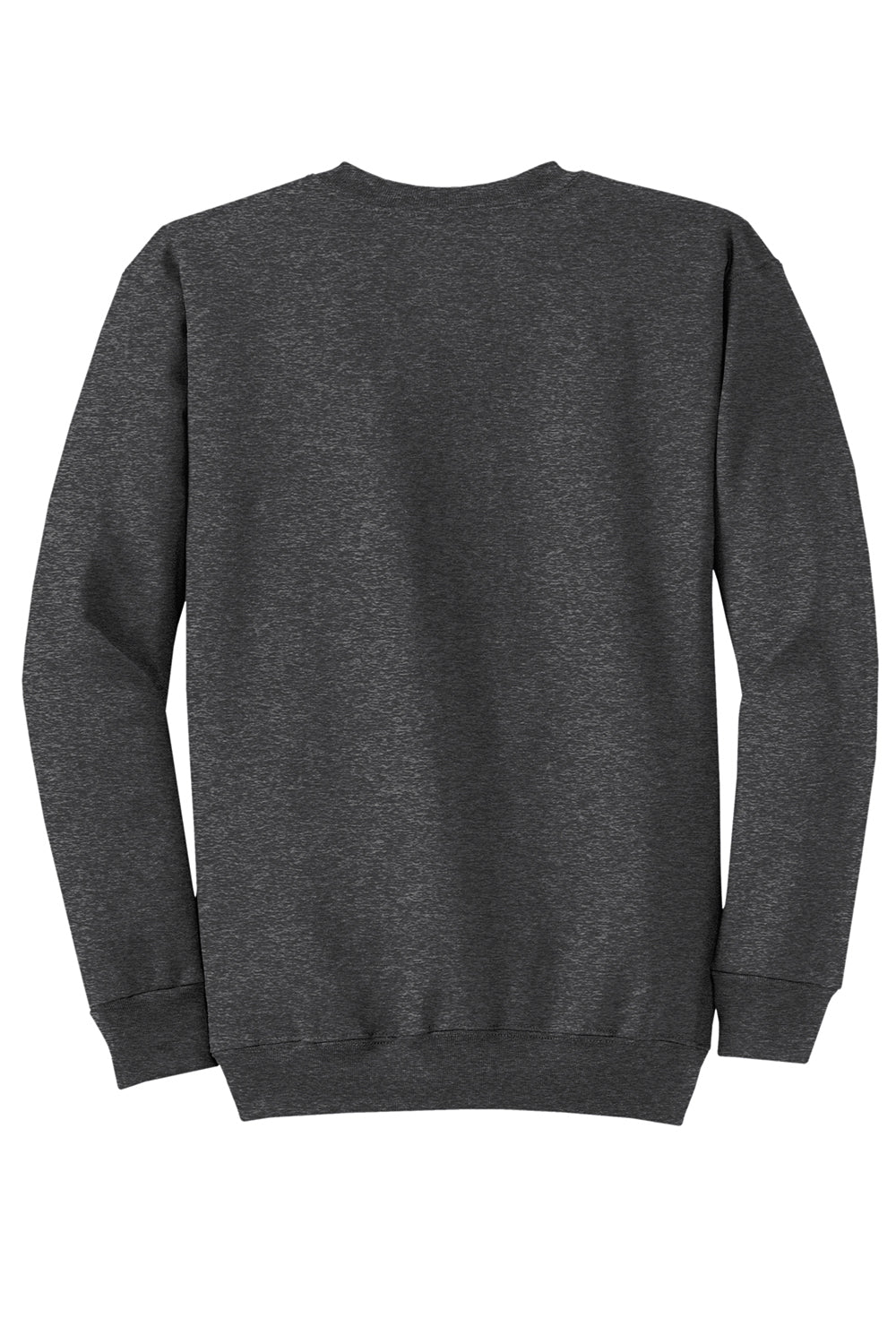 Port & Company PC78 Mens Core Pill Resistant Fleece Crewneck Sweatshirt Heather Dark Grey Flat Back