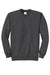 Port & Company PC78 Mens Core Pill Resistant Fleece Crewneck Sweatshirt Heather Dark Grey Flat Front