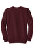 Port & Company PC78 Mens Core Pill Resistant Fleece Crewneck Sweatshirt Maroon Flat Back