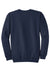 Port & Company PC78 Mens Core Pill Resistant Fleece Crewneck Sweatshirt Navy Blue Flat Back