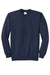 Port & Company PC78 Mens Core Pill Resistant Fleece Crewneck Sweatshirt Navy Blue Flat Front