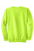 Port & Company PC78 Mens Core Pill Resistant Fleece Crewneck Sweatshirt Neon Yellow Flat Back