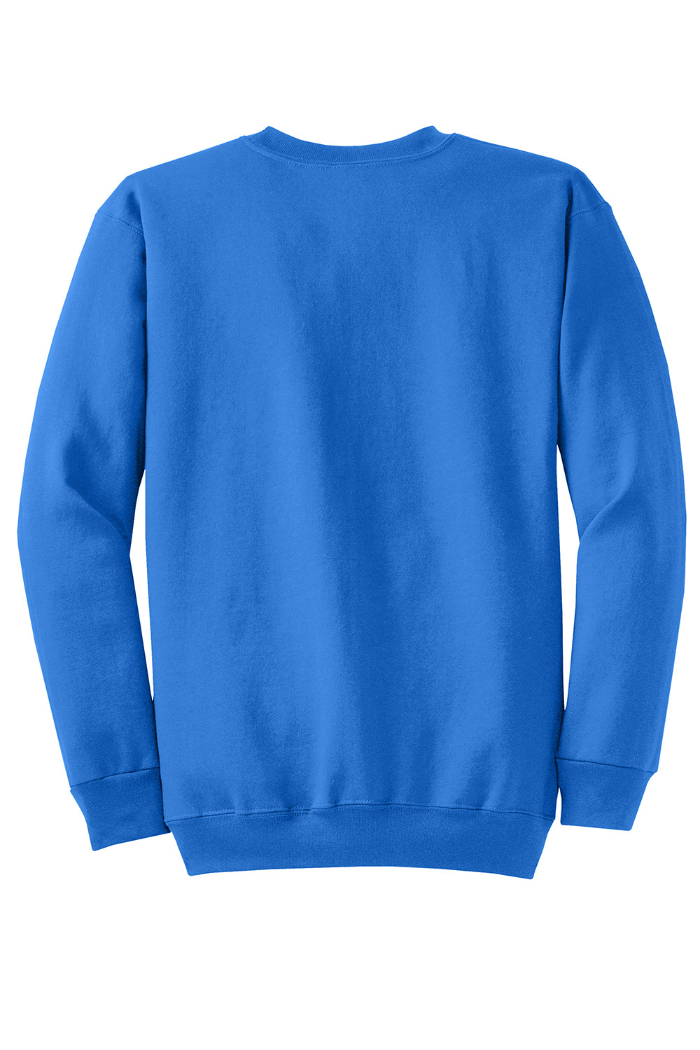 Port & Company PC78 Mens Core Pill Resistant Fleece Crewneck Sweatshirt Royal Blue Flat Back