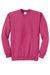 Port & Company PC78 Mens Core Pill Resistant Fleece Crewneck Sweatshirt Sangria Pink Flat Front