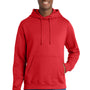 Port & Company Mens Fan Favorite Fleece Hooded Sweatshirt Hoodie w/ Pouch Pocket - Bright Red