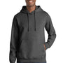 Port & Company Mens Fan Favorite Fleece Hooded Sweatshirt Hoodie w/ Pouch Pocket - Heather Dark Grey