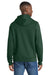 Port & Company PC850H Mens Fan Favorite Fleece Hooded Sweatshirt Hoodie w/ Pouch Pocket Forest Green Model Back