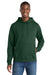 Port & Company PC850H Mens Fan Favorite Fleece Hooded Sweatshirt Hoodie w/ Pouch Pocket Forest Green Model Front