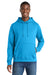 Port & Company PC850H Mens Fan Favorite Fleece Hooded Sweatshirt Hoodie w/ Pouch Pocket Sapphire Blue Model Front