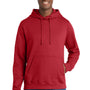 Port & Company Mens Fan Favorite Fleece Hooded Sweatshirt Hoodie w/ Pouch Pocket - Team Cardinal Red