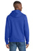 Port & Company PC850H Mens Fan Favorite Fleece Hooded Sweatshirt Hoodie w/ Pouch Pocket True Royal Blue Model Back