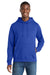 Port & Company PC850H Mens Fan Favorite Fleece Hooded Sweatshirt Hoodie w/ Pouch Pocket True Royal Blue Model Front