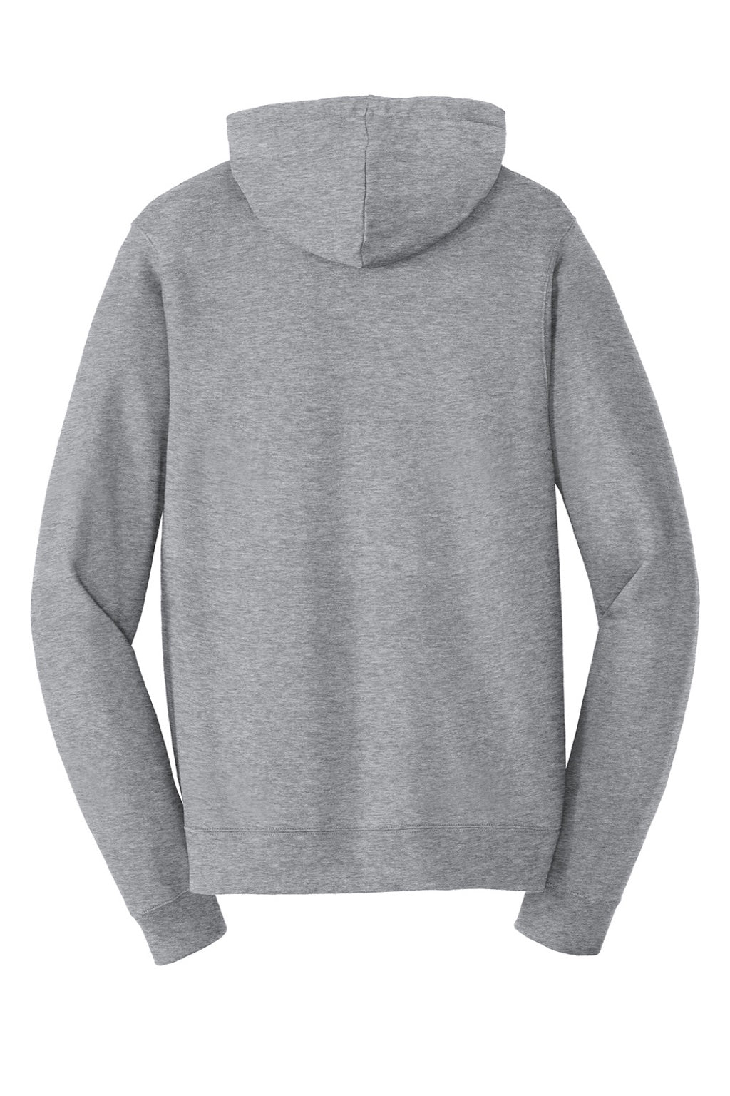 Port & Company PC850H Mens Fan Favorite Fleece Hooded Sweatshirt Hoodie w/ Pouch Pocket Heather Grey Flat Back
