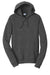 Port & Company PC850H Mens Fan Favorite Fleece Hooded Sweatshirt Hoodie w/ Pouch Pocket Heather Dark Grey Flat Front