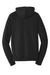 Port & Company PC850H Mens Fan Favorite Fleece Hooded Sweatshirt Hoodie w/ Pouch Pocket Jet Black Flat Back