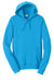 Port & Company PC850H Mens Fan Favorite Fleece Hooded Sweatshirt Hoodie w/ Pouch Pocket Sapphire Blue Flat Front