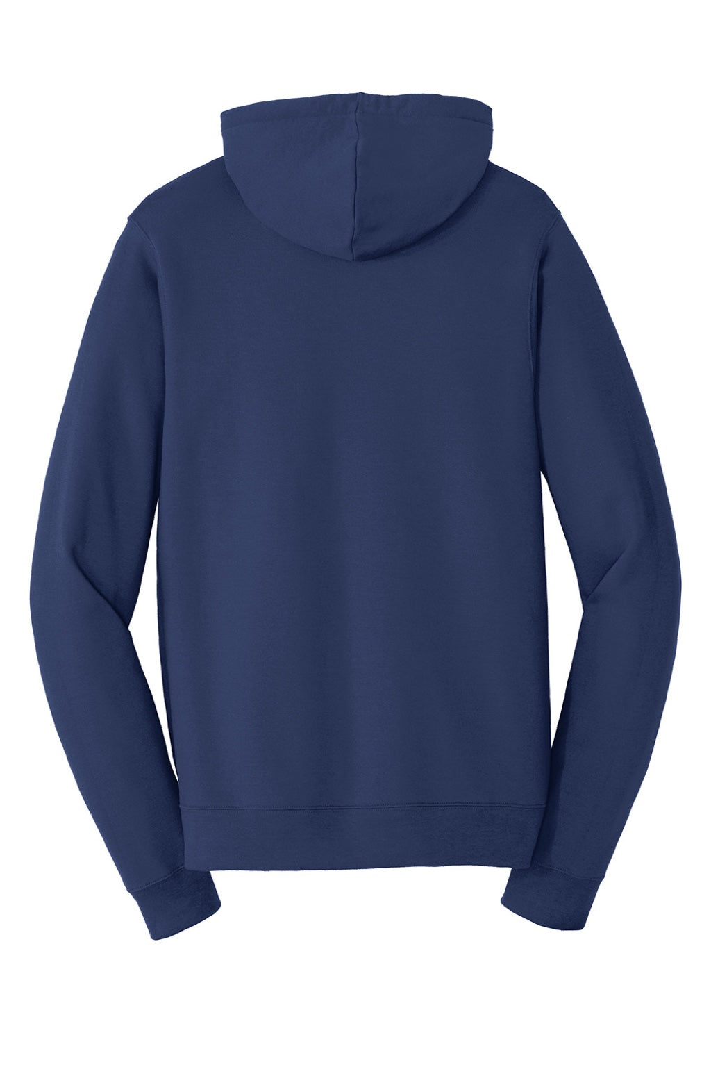 Port & Company PC850H Mens Fan Favorite Fleece Hooded Sweatshirt Hoodie w/ Pouch Pocket Team Navy Blue Flat Back