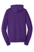 Port & Company PC850H Mens Fan Favorite Fleece Hooded Sweatshirt Hoodie w/ Pouch Pocket Team Purple Flat Back