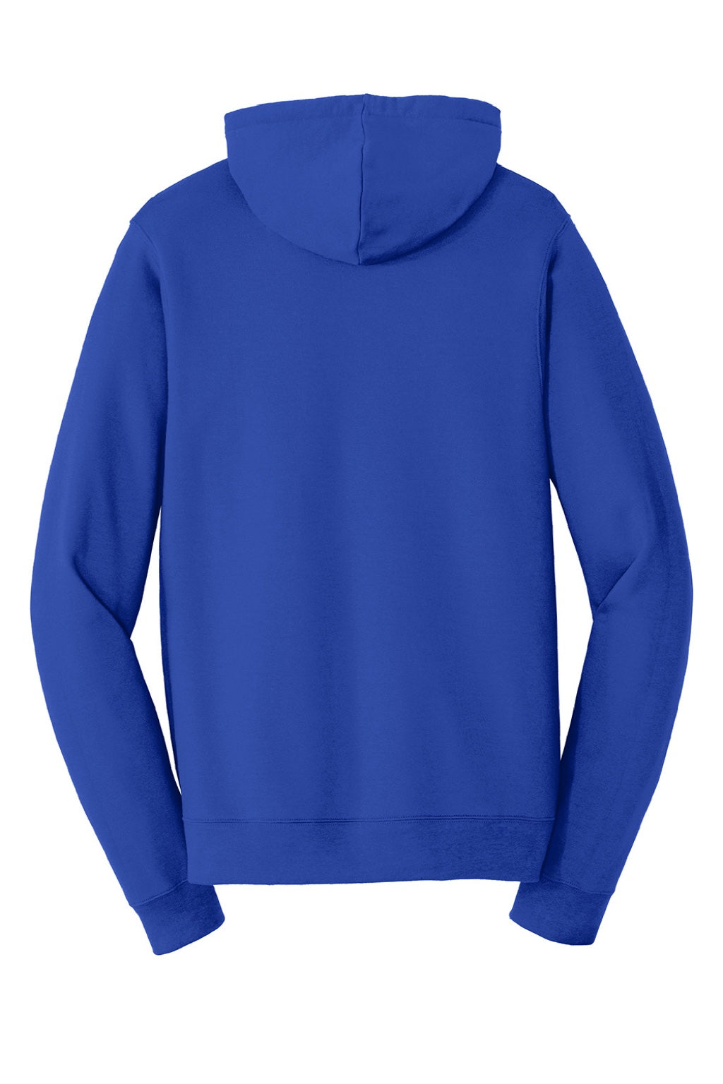 Port & Company PC850H Mens Fan Favorite Fleece Hooded Sweatshirt Hoodie w/ Pouch Pocket True Royal Blue Flat Back
