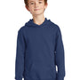 Port & Company Youth Fan Favorite Fleece Hooded Sweatshirt Hoodie w/ Pouch Pocket - Team Navy Blue