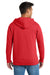 Port & Company PC850ZH Mens Fan Favorite Fleece Full Zip Hooded Sweatshirt Hoodie w/ Pockets Bright Red Model Back