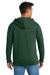 Port & Company PC850ZH Mens Fan Favorite Fleece Full Zip Hooded Sweatshirt Hoodie w/ Pockets Forest Green Model Back