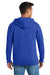 Port & Company PC850ZH Mens Fan Favorite Fleece Full Zip Hooded Sweatshirt Hoodie w/ Pockets True Royal Blue Model Back