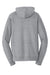 Port & Company PC850ZH Mens Fan Favorite Fleece Full Zip Hooded Sweatshirt Hoodie w/ Pockets Heather Grey Flat Back
