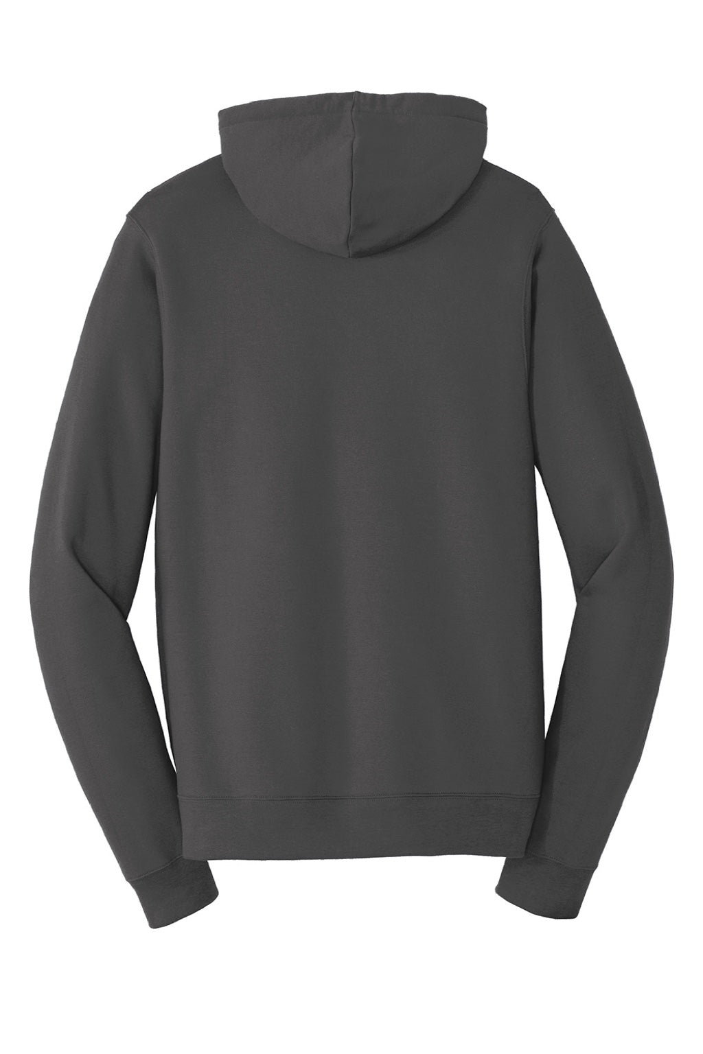 Port & Company PC850ZH Mens Fan Favorite Fleece Full Zip Hooded Sweatshirt Hoodie w/ Pockets Charcoal Grey Flat Back