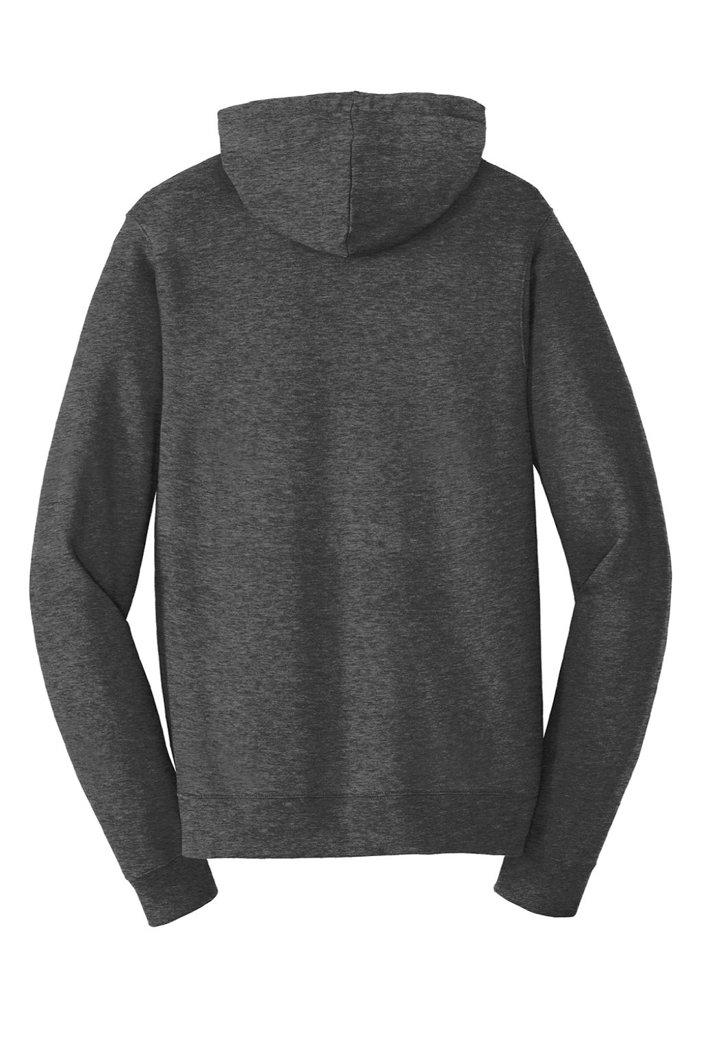 Port & Company PC850ZH Mens Fan Favorite Fleece Full Zip Hooded Sweatshirt Hoodie w/ Pockets Heather Dark Grey Flat Back