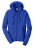 Port & Company PC850ZH Mens Fan Favorite Fleece Full Zip Hooded Sweatshirt Hoodie w/ Pockets True Royal Blue Flat Front