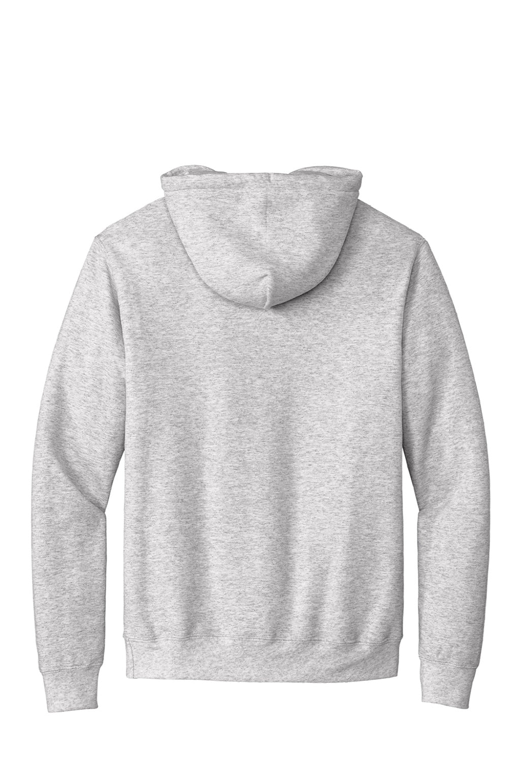 Port & Company PC90H/PC90HT Mens Essential Pill Resistant Fleece Hooded Sweatshirt Hoodie w/ Pouch Pocket Ash Grey Flat Back