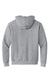 Port & Company PC90H/PC90HT Mens Essential Pill Resistant Fleece Hooded Sweatshirt Hoodie w/ Pouch Pocket Heather Grey Flat Back