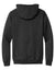 Port & Company PC90H/PC90HT Mens Essential Pill Resistant Fleece Hooded Sweatshirt Hoodie w/ Pouch Pocket Heather Black Flat Back