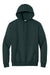 Port & Company PC90H/PC90HT Mens Essential Pill Resistant Fleece Hooded Sweatshirt Hoodie w/ Pouch Pocket Dark Green Flat Front